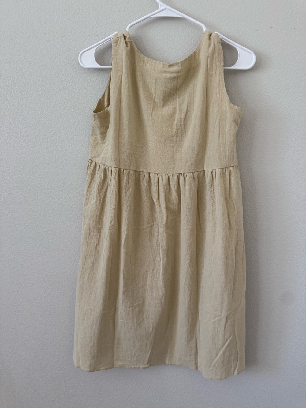 Women’s 100% linen sleeveless A- line dress casual loose fitting breathable. - Picture 2 of 5